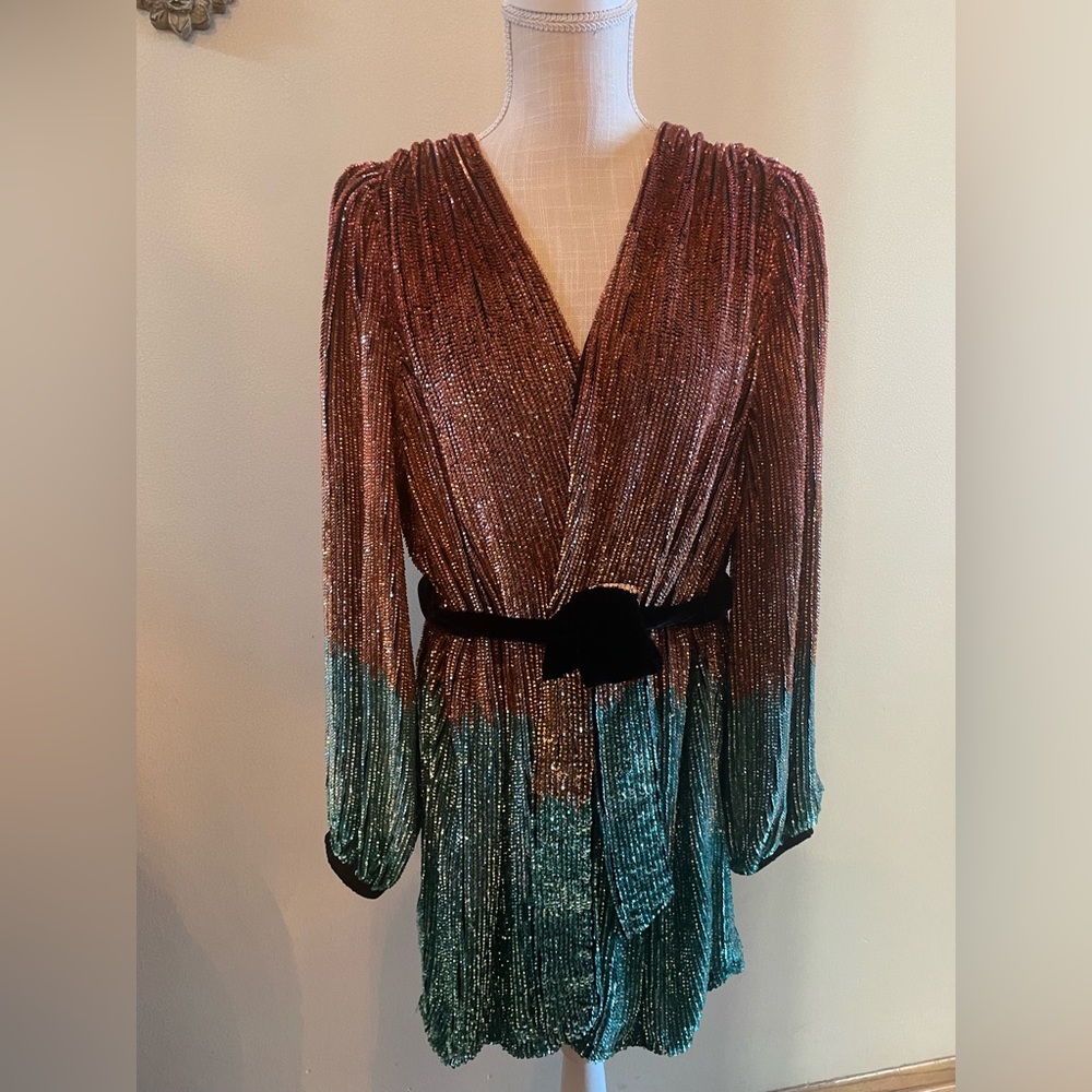 $745 Retrofete Gabrielle Midi Dress Size Large